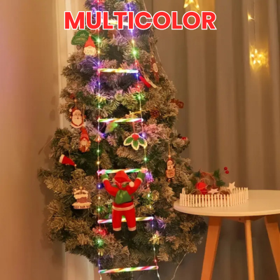 🎅🏻Luces LED de Escalera con Santa Claus – ¡La Navidad Más Brillante de Tu Hogar!🪜