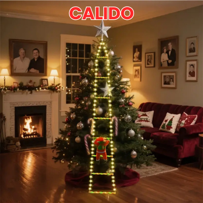 🎅🏻Luces LED de Escalera con Santa Claus – ¡La Navidad Más Brillante de Tu Hogar!🪜