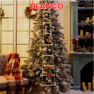 🎅🏻Luces LED de Escalera con Santa Claus – ¡La Navidad Más Brillante de Tu Hogar!🪜