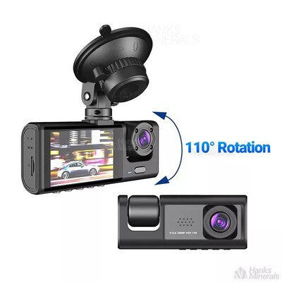 Cámara HD 📷 1080P 3 en 1: Frontal, Trasera e Interior🚘