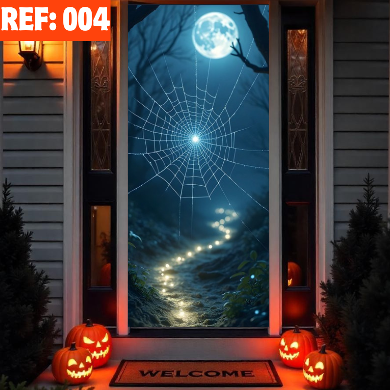 🚪Forro de Puerta Halloween™ – ¡Transforma tu entrada en la más aterradora!🎃