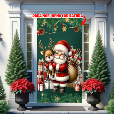 🎅🏻Puertafest™: La funda navideña que transforma tu puerta al instante🚪