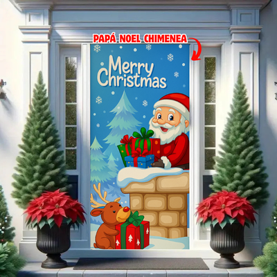 🎅🏻Puertafest™: La funda navideña que transforma tu puerta al instante🚪